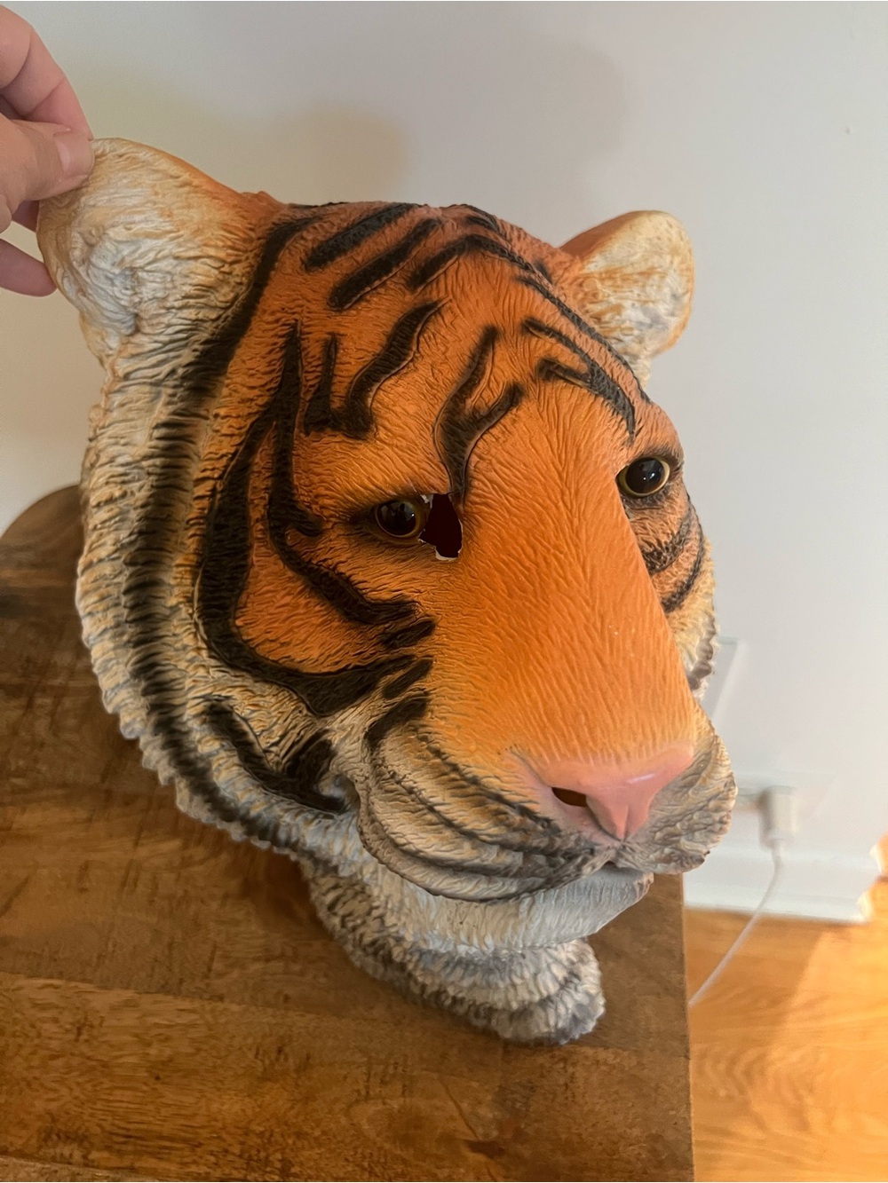 Realistic Tiger Head mask - Orange & Black